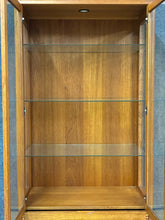 Load image into Gallery viewer, Mid-Century Modern Teak Display Cabinet with Glass Shelves