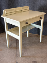 Load image into Gallery viewer, Vintage Painted Writing Desk with Organizer Shelf