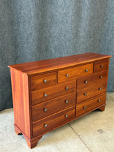 Load image into Gallery viewer, Brown Street Furniture Solid Cherry 9-Drawer Dresser