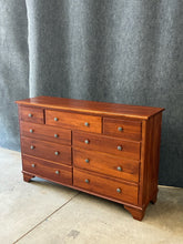 Load image into Gallery viewer, Brown Street Furniture Solid Cherry 9-Drawer Dresser
