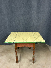 Load image into Gallery viewer, Metal Top Drop Leaf Table