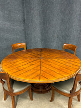 Load image into Gallery viewer, Large Round Pedestal 5 Piece Dining Set