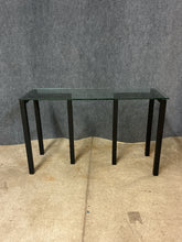 Load image into Gallery viewer, Contemporary Glass Top Console Table