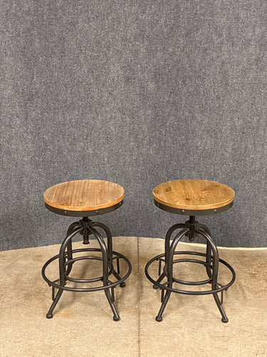 Industrial Style Adjustable Stools