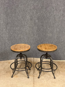 Industrial Style Adjustable Stools