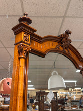 Load image into Gallery viewer, Antique Birdseye Maple Marble-Top Dresser w/ Mirror &amp; Carved Details