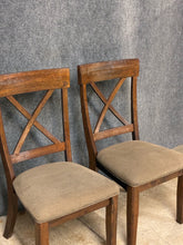 Load image into Gallery viewer, Ashley Furniture X-Back Dining Chairs (Pair)