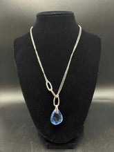 Load image into Gallery viewer, Swarovski Silvertone Necklace