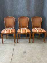 Load image into Gallery viewer, Set of 3 French Country Cane Back Dining Chairs