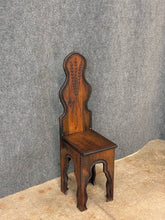 Load image into Gallery viewer, Primitive Pine Child's Chair with Wheat Motif