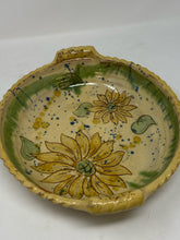 Load image into Gallery viewer, Le Tian Hand-Painted Studio Pottery Sunflower Serving Bowl