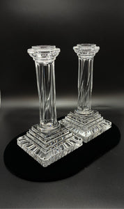 2 Piece Baccarat Crystal Candle/Candleholder