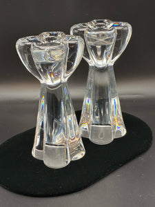 2 Piece Baccarat Crystal Candle/Candleholder
