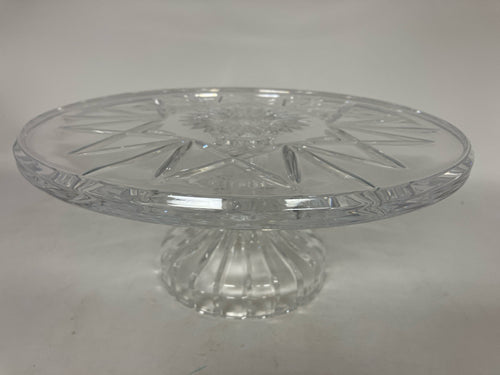 Waterford Crystal Clear Round Cake plate/stand