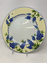Load image into Gallery viewer, Blue Trim Floral Bone China Yellow Dinnerware set