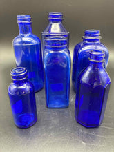 Load image into Gallery viewer, Glass Cobalt Bottle