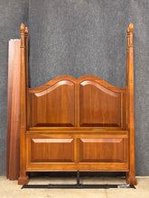 Load image into Gallery viewer, Queen Four-Poster Bed Frame in Cherry Finish