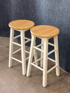 Pair Of Two-Tone Stools