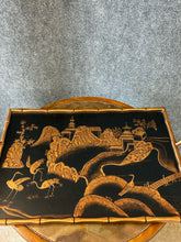 Load image into Gallery viewer, Asian Scenic Toleware Serving Tray