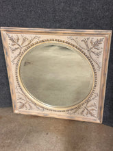 Load image into Gallery viewer, 30" Square Decorative Framed Cream Beveld Mirror
