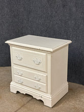 Load image into Gallery viewer, Cottage Style White 2 Drawer Nightstand