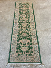Load image into Gallery viewer, Nepal Collection Floral Runner Rug with Fringe