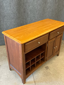 Buffet Server with Wine Storage