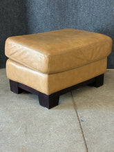 Load image into Gallery viewer, Chateau d'Ax Tan Leather Ottoman