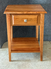 Load image into Gallery viewer, Handmade Cherry Side Table with 1 Drawer