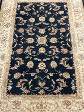 Load image into Gallery viewer, Dalyn Black and Tan Floral Area Rug