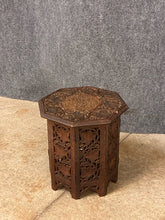 Load image into Gallery viewer, Anglo-Indian Style Carved Octagonal Accent Table