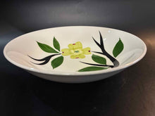 Load image into Gallery viewer, Green Trim Floral Ceramic 10 Piece White Print Dinnerware set