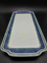 Load image into Gallery viewer, Villeroy &amp; Boch White Blue 1 Piece Rectangle Platter/Tray