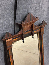 Load image into Gallery viewer, Antique Eastlake Style Carved Wood Mirror