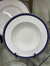 Load image into Gallery viewer, Royal Worcester Silver Trim Blue Dinnerware set