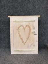 Load image into Gallery viewer, Hand-Painted Pine Wall Cabinet by Sheri Coco (1992)
