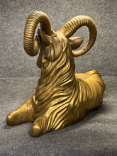 Load image into Gallery viewer, Large Brass Ram Sculpture