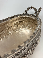 Load image into Gallery viewer, Silverplate Centerpiece Bowl With Fruit &amp; Floral Repousse Decoration