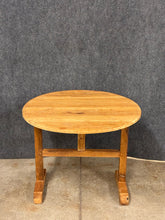 Load image into Gallery viewer, Rustic Pine Round Trestle Dining Table