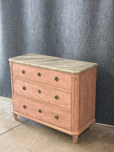 Load image into Gallery viewer, Swedish Style Pink 3 Drawer Chest with Painted Top
