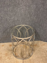 Load image into Gallery viewer, Metal Side Table With Glass Top