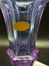 Load image into Gallery viewer, Lavender Lead Crystal Vase