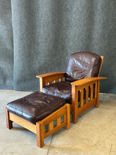 Load image into Gallery viewer, Pompanoosuc Mills Mission Style Lounge Chair &amp; Ottoman