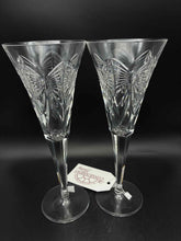 Load image into Gallery viewer, 2 Piece Waterford Millenium Clear Crystal Glasses