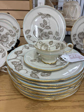 Load image into Gallery viewer, Castleton Gold Trim Floral Dinnerware set