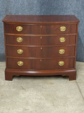 Load image into Gallery viewer, Ethan Allen Mahogany Bow Front Four-Drawer Chest