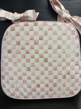 Load image into Gallery viewer, Mackenzie-Childs Cotton Checkered Pink Pillow