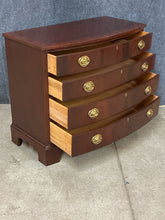 Load image into Gallery viewer, Ethan Allen Mahogany Bow Front Four-Drawer Chest