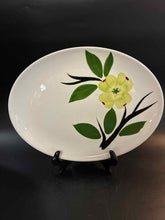Load image into Gallery viewer, Green Trim Floral Ceramic 10 Piece White Print Dinnerware set