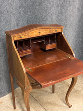 Load image into Gallery viewer, Louis XV Style Floral Inlaid Slant-front Secretary Desk